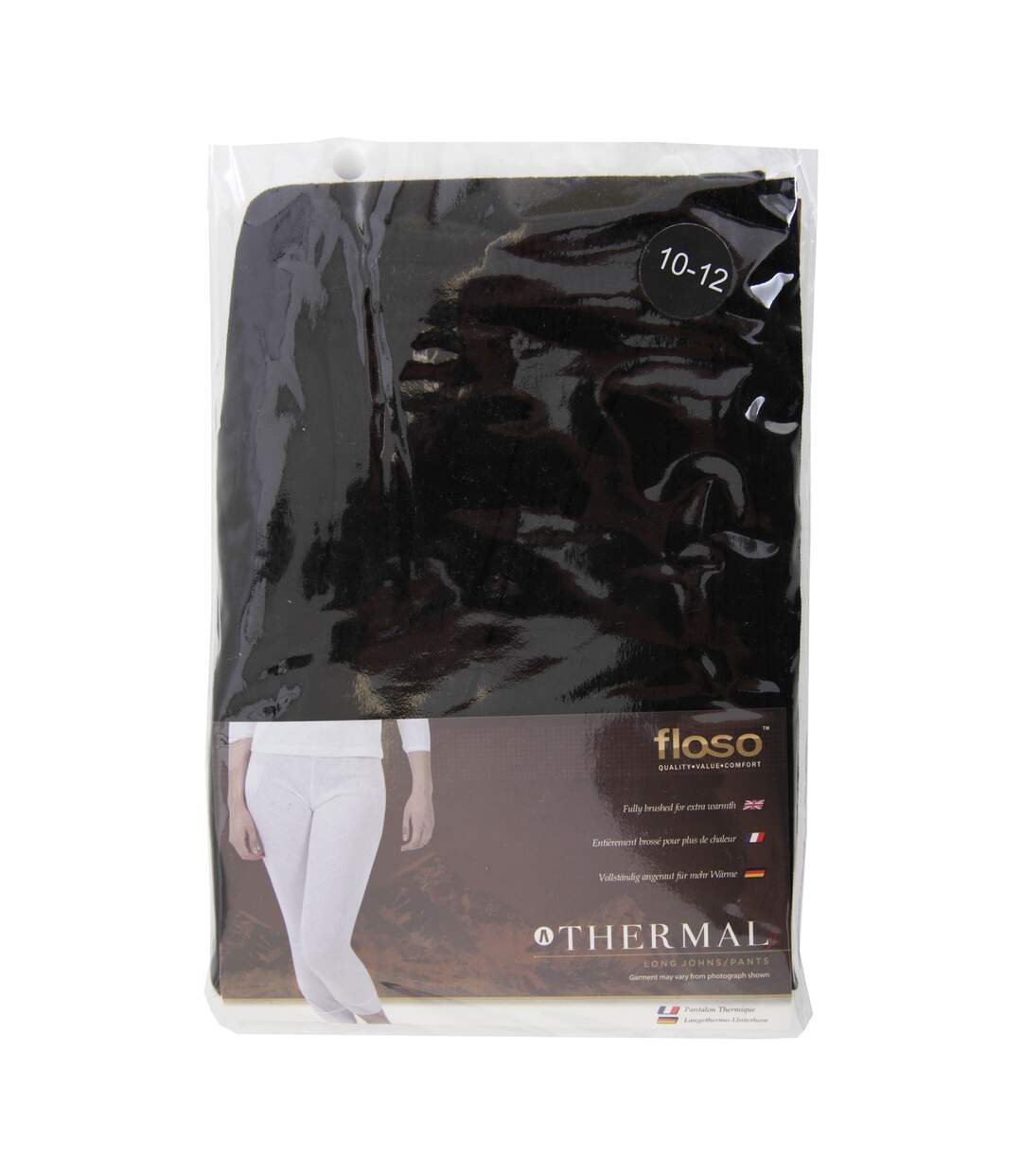 Souspantalon thermique en viscose femme noir Floso-3