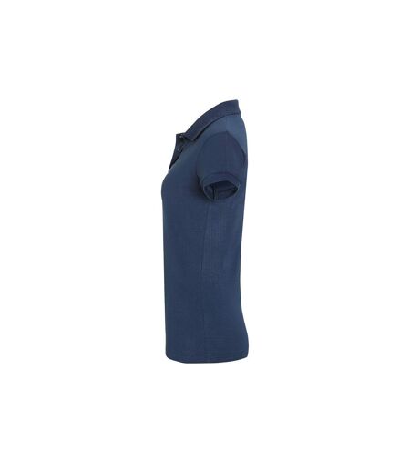 SOLS Womens/Ladies Perfect Pique Short Sleeve Polo Shirt (Denim)