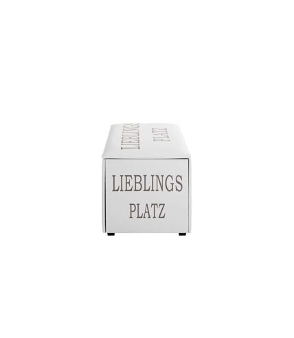 Coffre de Rangement Lieblings Platz 65cm Blanc