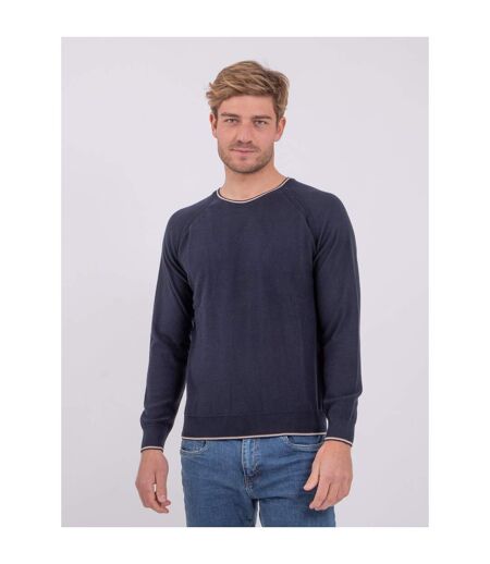 Pull col rond pur coton AMATEO