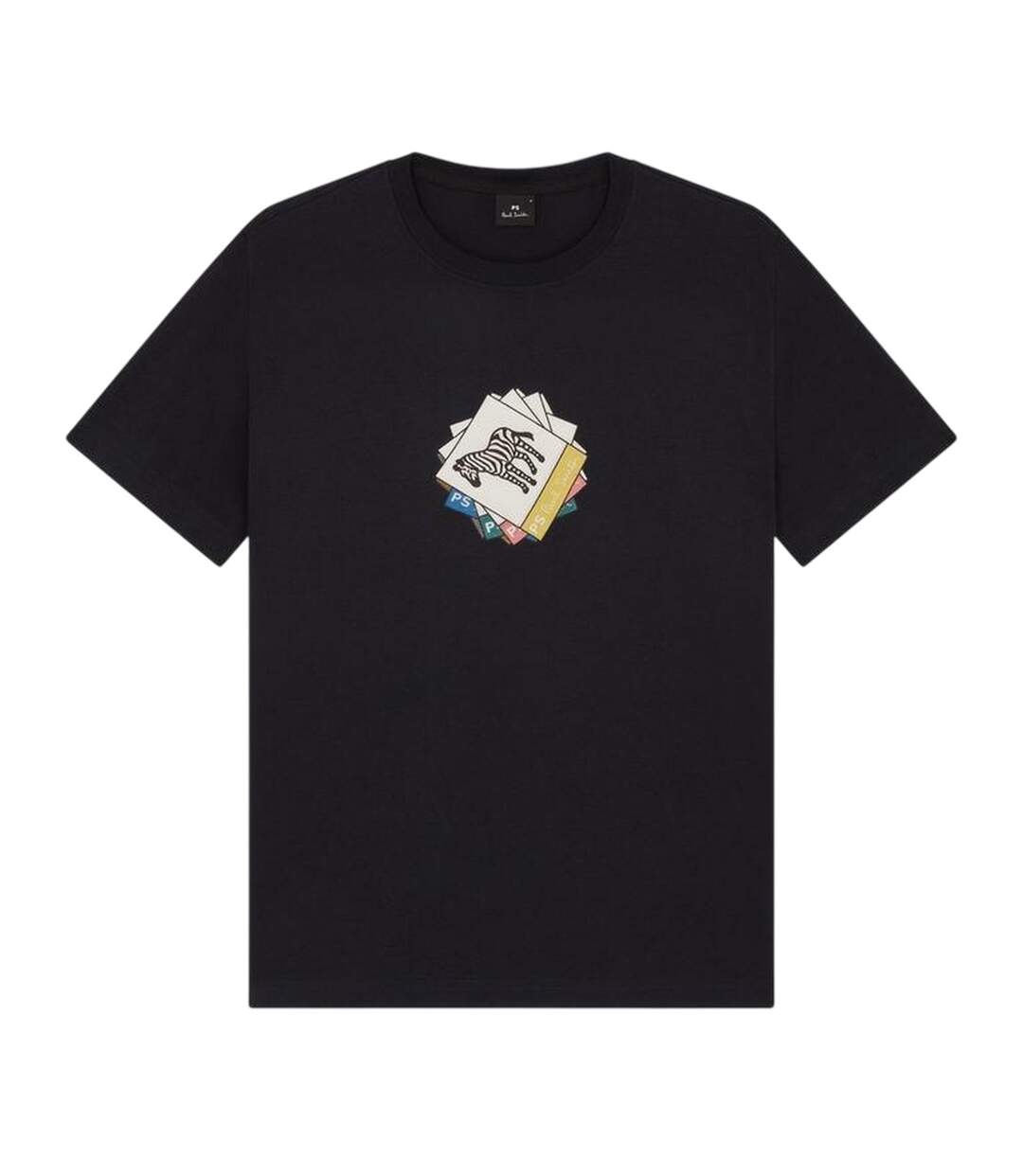 Mens Graphic Print Jersey T-shirt Blue Paul Smith-2