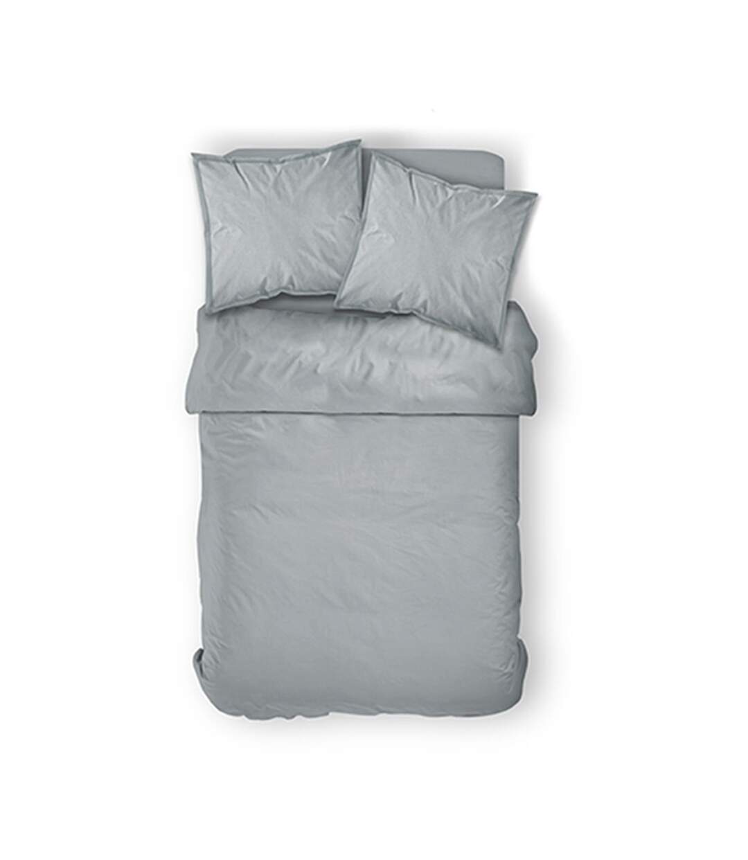 Housse de couette Zinc - 100% coton 57 fils - 240 x 260 cm - Gris