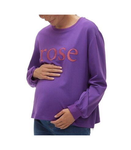 Sweat de Grossesse Violet/Rose Femme Mamalicious 20019378 - L