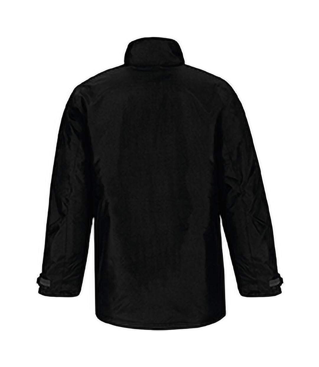 B&c Mens Real+ Premium Windproof Thermo-isolated Jacket Revêtement Pu Imperméable Noir B And C-3