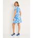 Robe courte imprimée col tailleur-2