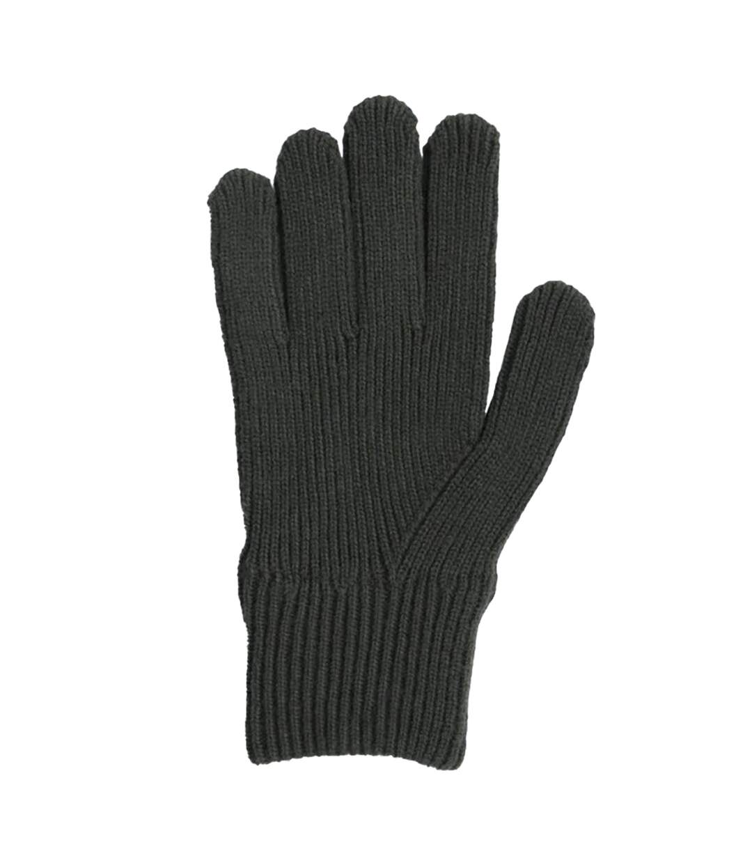 Unisex Adult Rowan Knitted Gloves Khaki Green Animal-2