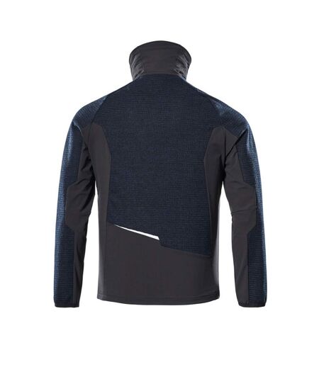 Mens Advanced Knitted Full Zip Jacket Dark Navy Black Mascot
