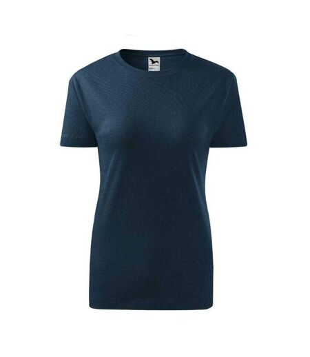 T-shirt Motif/style Classique Femme Bleu Marine Malfini