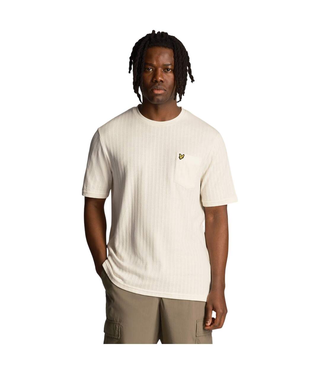 T-shirt Motif À Rayures Homme Blanc Lyle & Scott-1