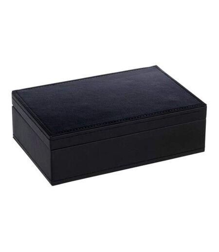 Boîte à Bijoux 5 Compartiments Ezra 21cm Noir