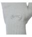 Unisex Adult Knitted Gloves Grey Print Slazenger-3