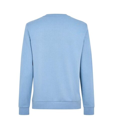 Mens Stitch Crew Neck Sweatshirt Pastel Blue Boss