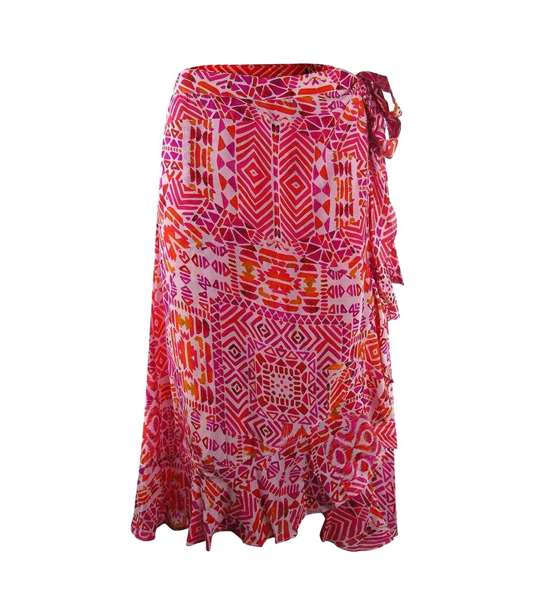 Jupe Motif/style Courte Fashion Shiraz Femme Rose Inoa-1