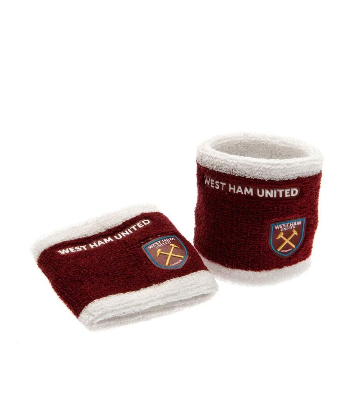 West Ham United FC Bracelets officiels (lot de 2) (Rouge / blanc) (Taille unique) - UTTA1626
