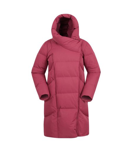 Womens/ladies cosy extreme ii wrap down jacket burgundy Mountain Warehouse