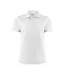 Womens/ladies Smash Polo Shirt White Printer RED-1