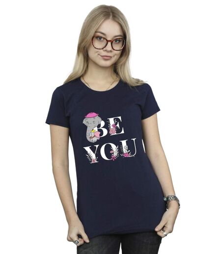 Disney - T-shirt DUMBO BE YOU - Femme (Bleu marine) - UTBI16415
