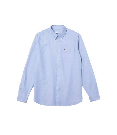 Mens Oxford Cotton Regular Shirt Blue Lacoste