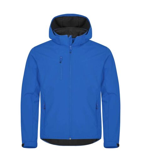 Mens Classic Soft Shell Jacket Royal Blue Clique