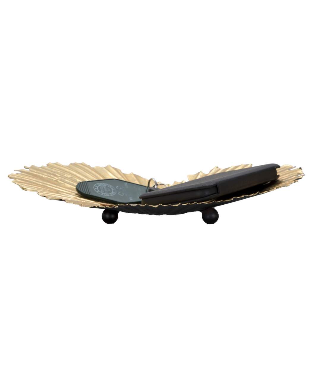 Vide-Poche sur Pied en Métal Heart 29cm Or-5