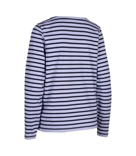 Womens/ladies karen yarn dyed stripe shirt cool blue Trespass