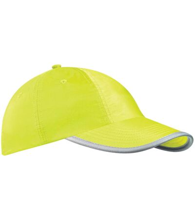 Beechfield Enhanced-viz / Hi Vis Baseball Cap / Headwear (Pack of 2) (Fluorescent Yellow)