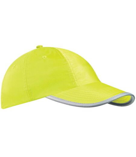 Beechfield Enhanced-viz / Hi Vis Baseball Cap / Headwear (Pack of 2) (Fluorescent Yellow) - UTRW6764