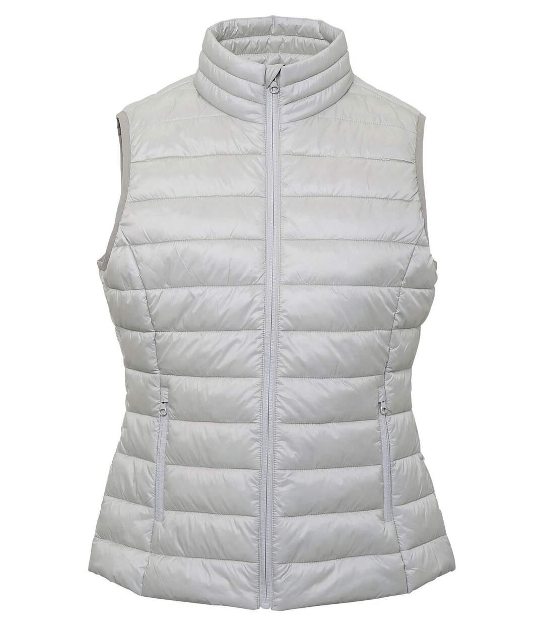 Gilet doudoune rembourré sans manches - femme - TS31F - gris argent