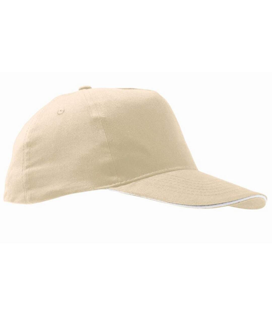 Sunny casquette adulte beige/blanc SOLS-1