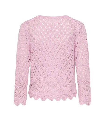Cardigan rose femme jdy sun 3/4 cropped
