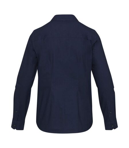 Womens/ladies Sphene Oxford Shirt Navy Blue Elevate NXT