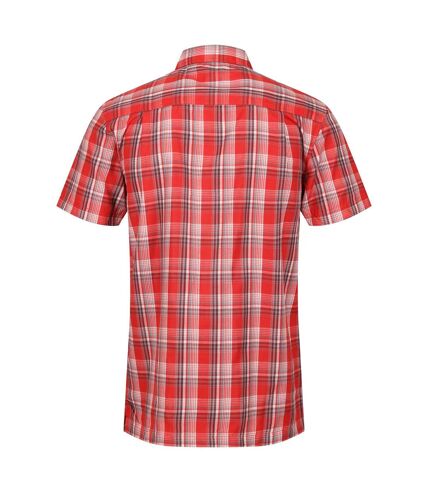Regatta Mens Mindano VII Checked Short-Sleeved Shirt (Seville)