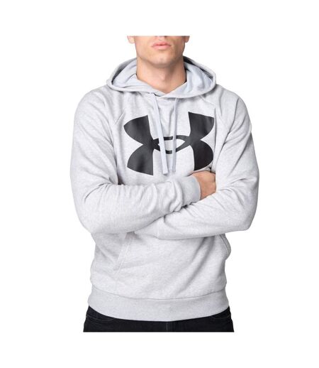 Sweat gris homme under armour rival fleece big logo