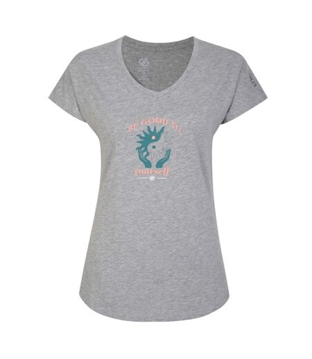 Dare 2B Womens/Ladies Finite Graphic Print T-Shirt (Ash Grey Marl) - UTRG8674