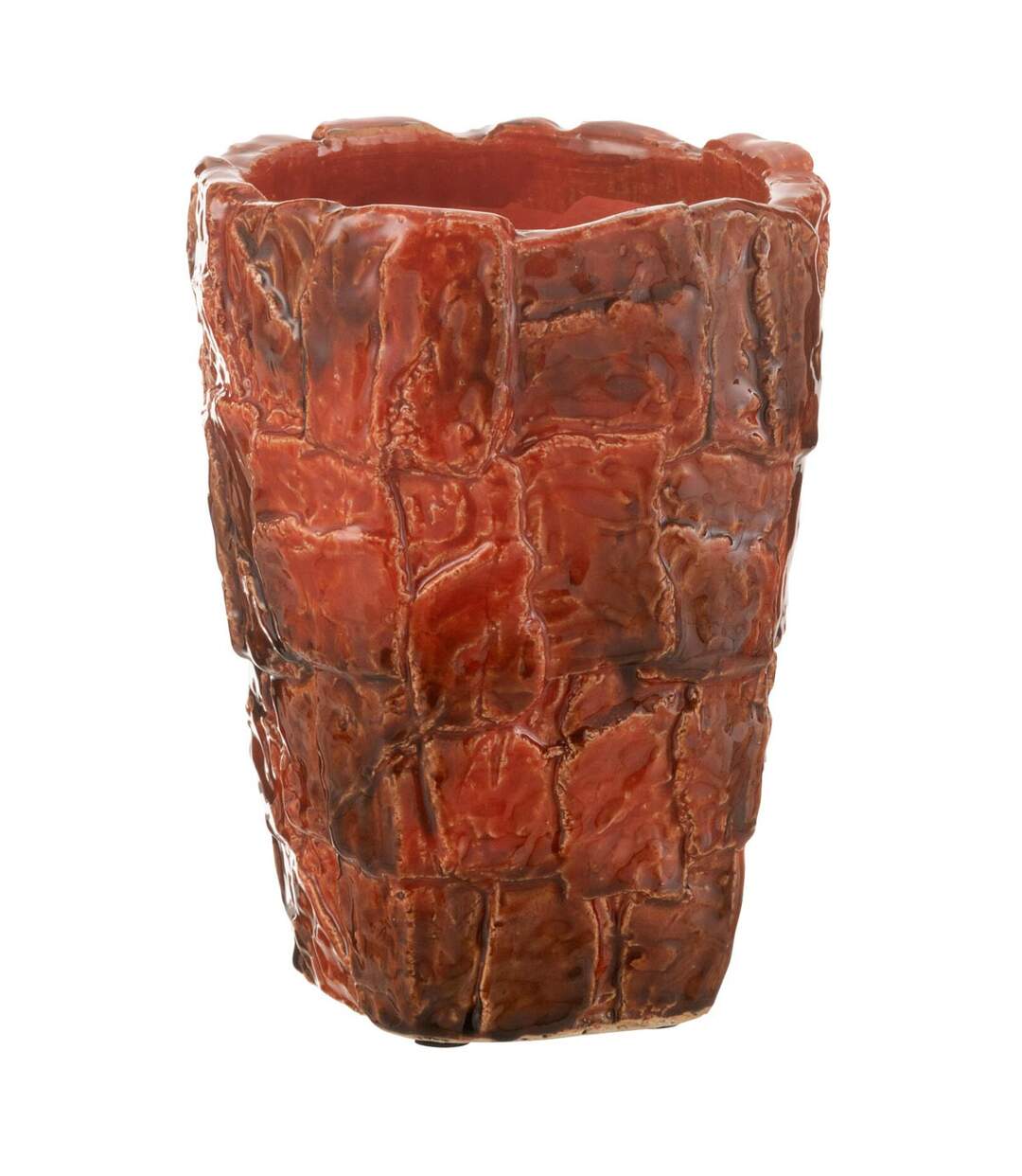 Vase Design en Céramique Akane 24cm Rouge-1
