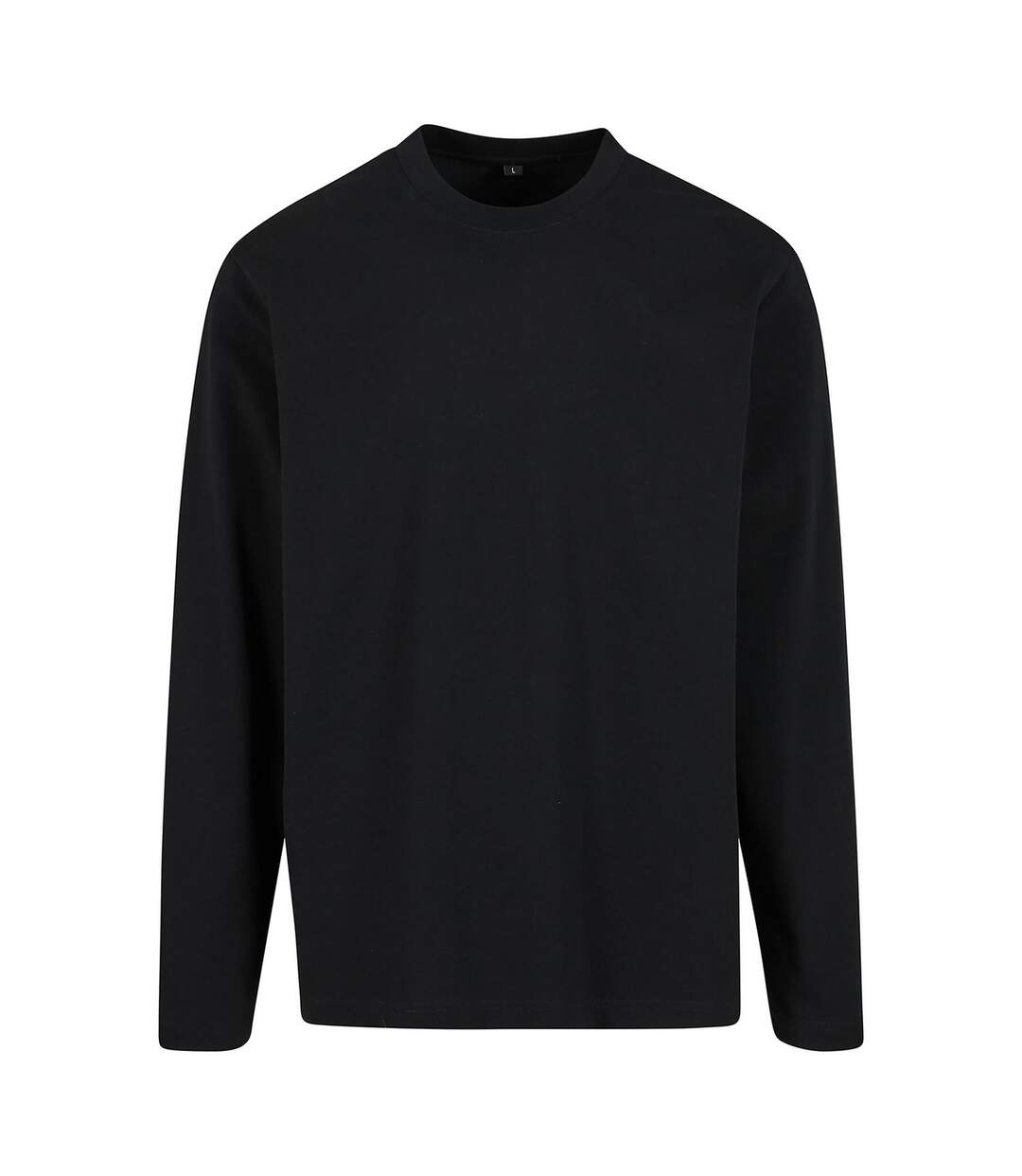 Mens Sorona Loose Long-sleeved T-shirt Black Build Your Brand-1