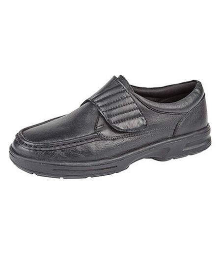 Dr Keller Mens Touch Fastening Shoes (Black) - UTDF1064