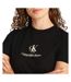 T-Shirt noir femme calvin klein jeans shadow graphic - l-3