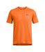 Mens Tech Geotessa Vent T-shirt Orange Under Armour-2