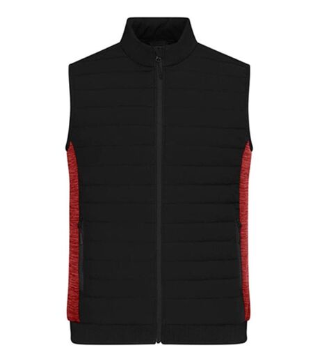 Bodywarmer de travail matelassé - Homme - JN1864 - noir et rouge