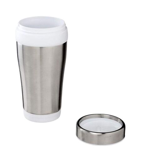 Bullet - Mug isotherme Elwood  (Lot de 2) (Argent / blanc) (Taille unique) - UTPF2466