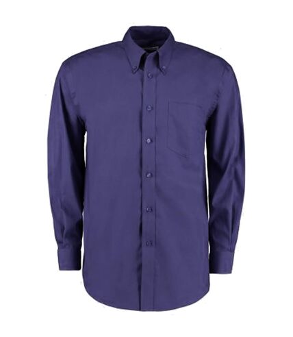 Kustom Kit Mens Corporate Long Sleeve Oxford Shirt (Midnight Navy)