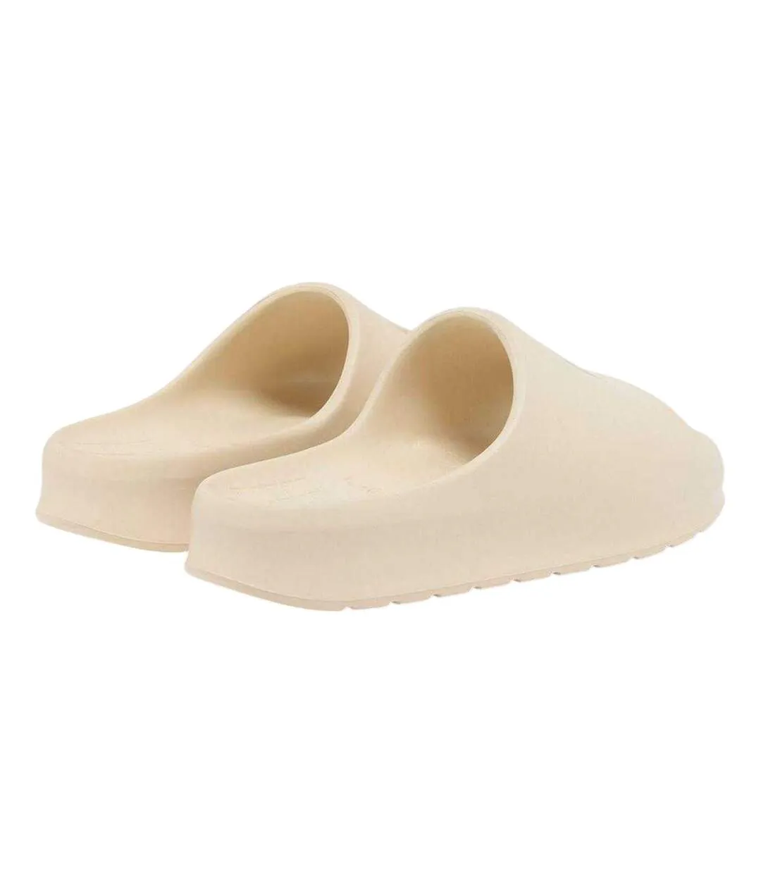 Claquettes Motif/style Épais Serve Femme Beige Lacoste-2