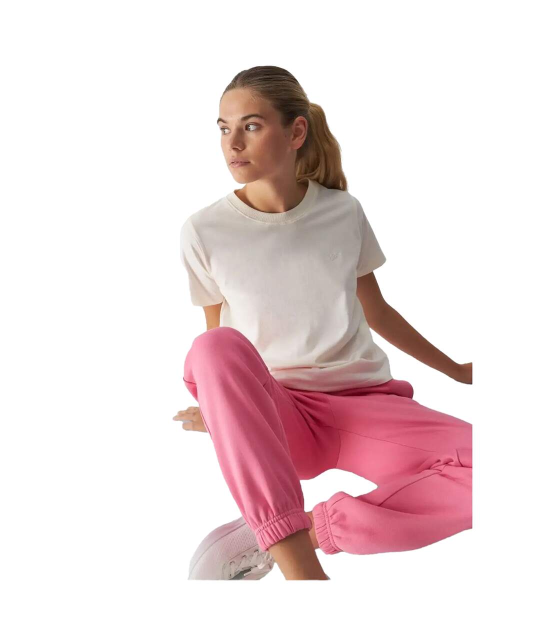 T-shirt Waw24ttshf1650 Femme Beige 4F-4