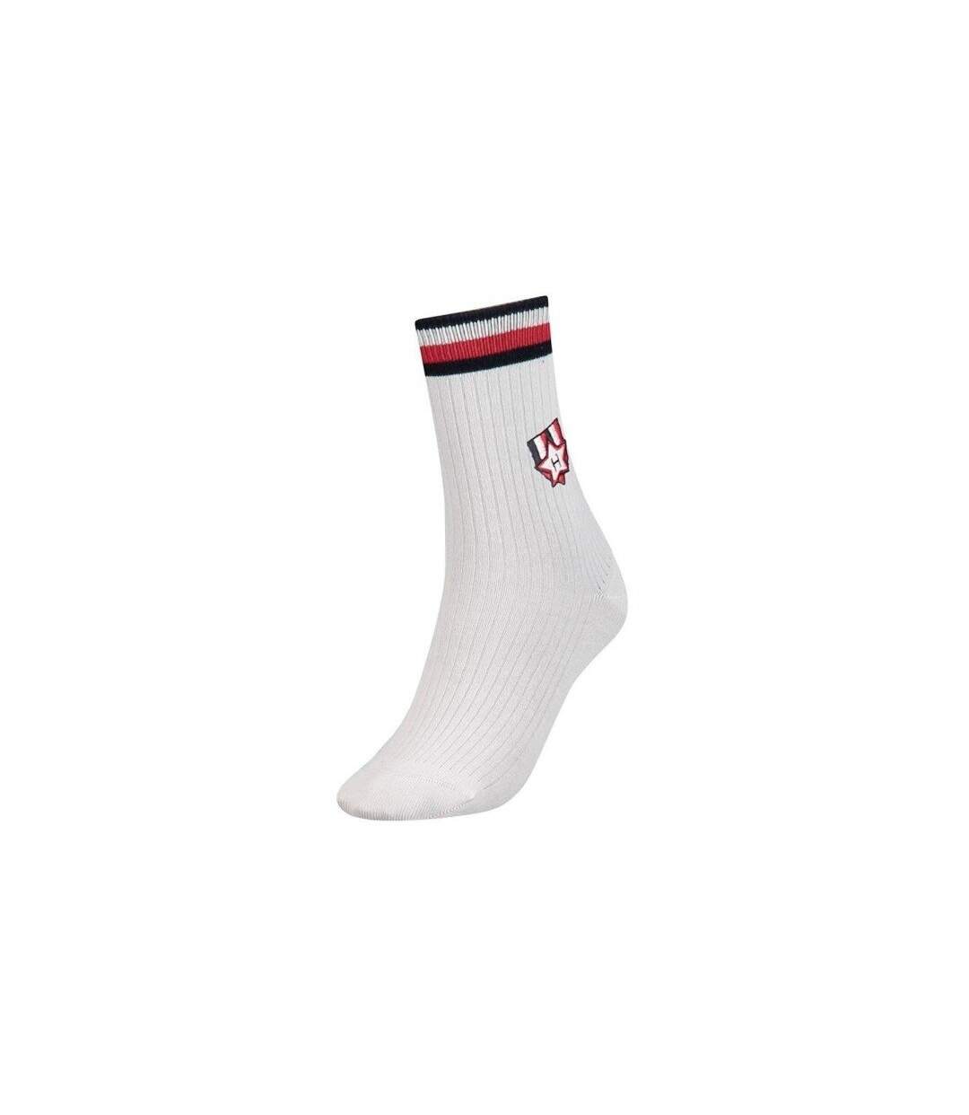 TOMMY HILFIGER Chaussettes Femme Coton LOVEPATCHES Blanc