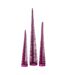 Lot de 3 Sapins de Noël Déco Paillettes 40cm Fuchsia-1