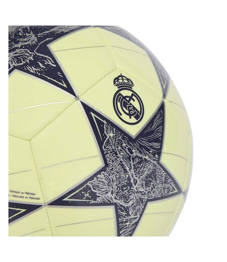 Ballon De Foot Motif/style Real Madrid Cf Uefa Champions League Taille 5 Vert Clair Gris Argent Métallisé Adidas