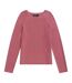Pull Motif/style Texturé Femme Rose Animal-1