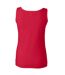 Gilet Débardeur Style Doux Pour Femmes Rouge Cerise Gildan-3