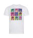 T-Shirt blanc homme dc comics pop art batman-1